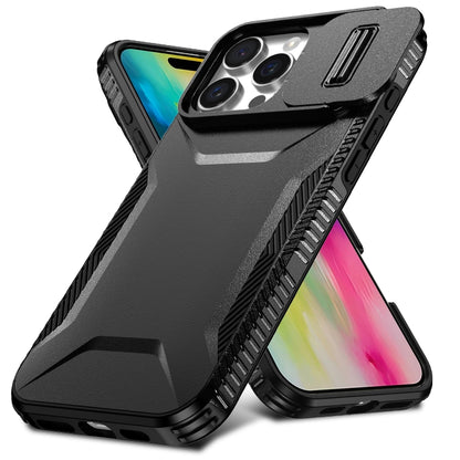 For iPhone 16 Pro Sliding Camshield Phone Case(Black) - iPhone 16 Pro Cases by buy2fix | Online Shopping UK | buy2fix