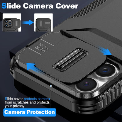 For iPhone 16 Pro Max Sliding Camshield Phone Case(Black) - iPhone 16 Pro Max Cases by buy2fix | Online Shopping UK | buy2fix