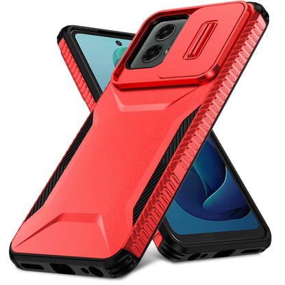 For Motorola Moto G 5G 2024 Sliding Camshield Phone Case(Red) - Motorola Cases by buy2fix | Online Shopping UK | buy2fix