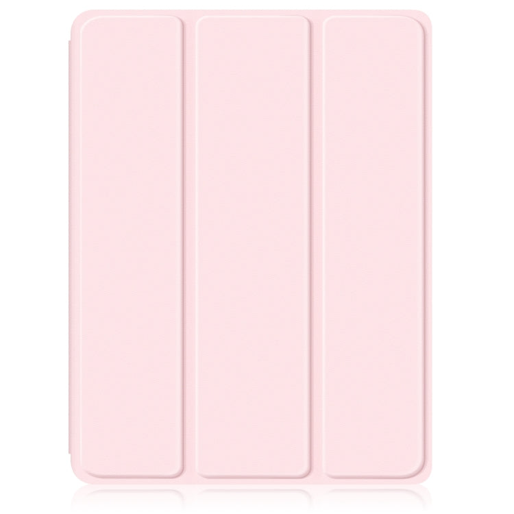 For iPad Pro 11 2024 Acrylic 3-Fold Smart Leather Tablet Case(Pink) - iPad Pro 11 2024 Cases by buy2fix | Online Shopping UK | buy2fix