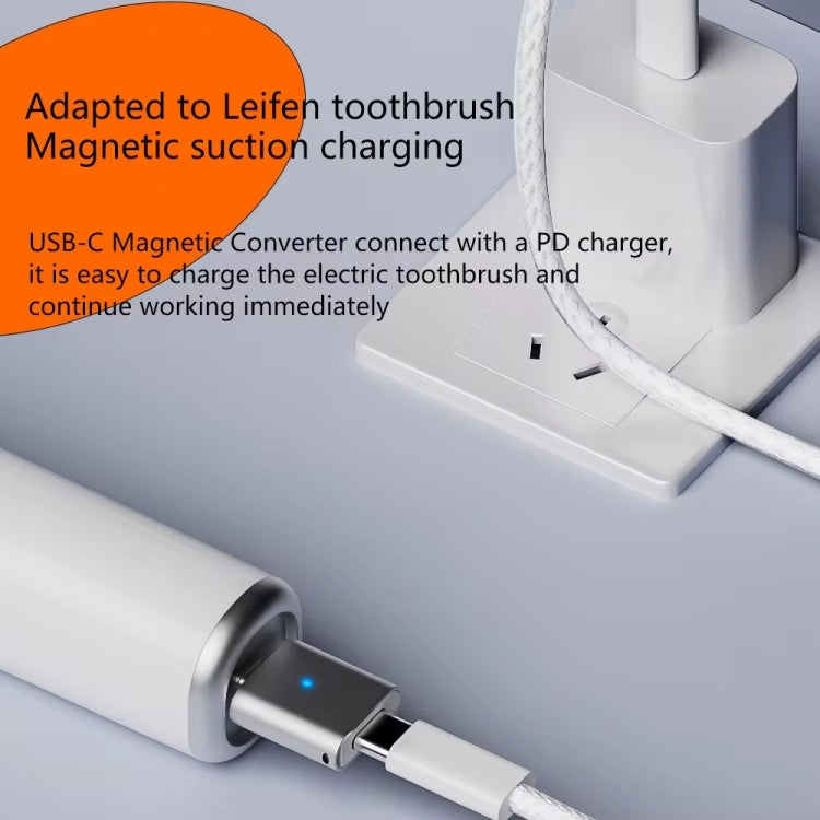 For Laifen Electric Toothbrush Magnetic Charging Adapter(Type-C Female to Side Bend) - Toothbrushes by buy2fix | Online Shopping UK | buy2fix