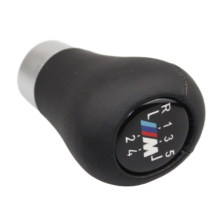 For BMW 3 Series E90 Round Car Gear Lever Leather Gear Shift Knob, Style:5 Speed - Shift Knob by buy2fix | Online Shopping UK | buy2fix