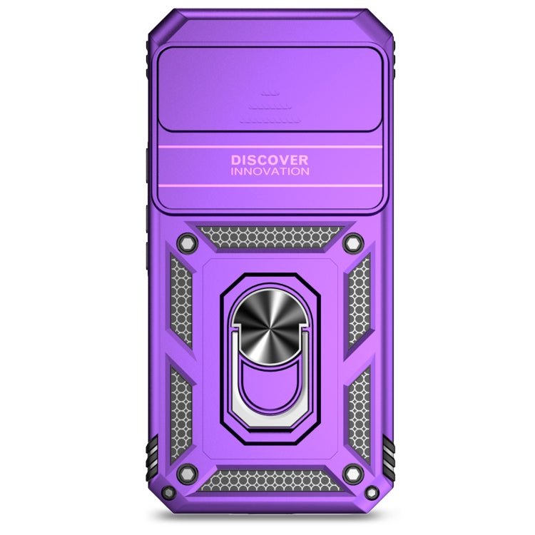 For Google Pixel 9 Pro Sliding Camshield Holder Phone Case(Purple) - Google Cases by buy2fix | Online Shopping UK | buy2fix