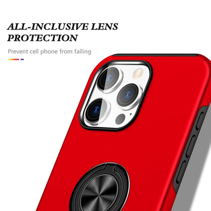 For iPhone 16 Magnetic Ring Holder Phone Case(Red) - iPhone 16 Cases by buy2fix | Online Shopping UK | buy2fix