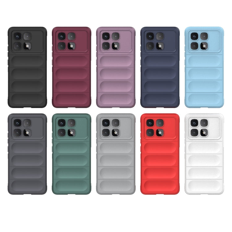 For Redmi K70 Ultra Global Magic Shield TPU + Flannel Phone Case(Purple) - Xiaomi Cases by buy2fix | Online Shopping UK | buy2fix