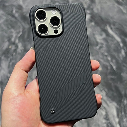 For iPhone 15 Pro Carbon Fiber Frameless Cooling Phone Case(Black) - iPhone 15 Pro Cases by buy2fix | Online Shopping UK | buy2fix