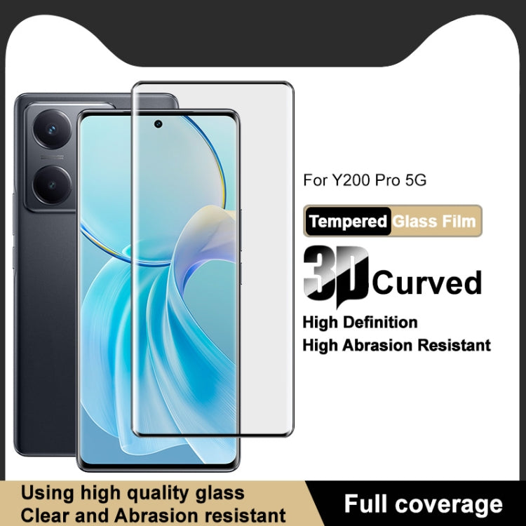 For vivo Y200 Pro imak 3D Curved Full Screen Tempered Glass Film - vivo Tempered Glass by imak | Online Shopping UK | buy2fix