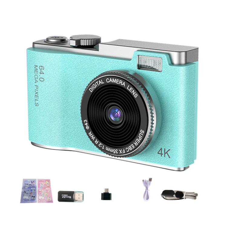 LK003 2.4 inch Dual-lens 4K HD CCD Camera Retro Kids Camera(Green) - Children Cameras by buy2fix | Online Shopping UK | buy2fix