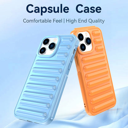 For iPhone 16 Plus Capsule Series Candy Color TPU Phone Case(Blue) - iPhone 16 Plus Cases by buy2fix | Online Shopping UK | buy2fix