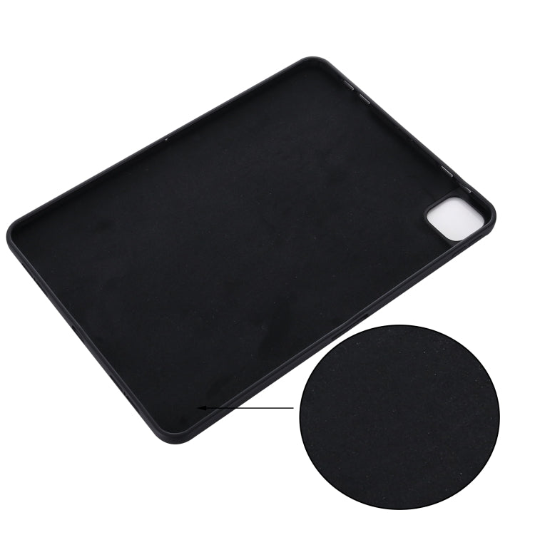 For iPad Pro 13 2024 Pure Color Liquid Silicone Shockproof Tablet Case(Black) - iPad Pro 13 2024 Cases by buy2fix | Online Shopping UK | buy2fix