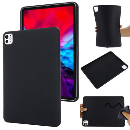 For iPad Pro 11 2024 Pure Color Liquid Silicone Shockproof Tablet Case(Black) - iPad Pro 11 2024 Cases by buy2fix | Online Shopping UK | buy2fix