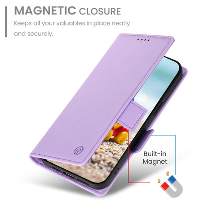 For Google Pixel 9 Pro Side Buckle Magnetic Frosted Leather Phone Case(Purple) - Google Cases by buy2fix | Online Shopping UK | buy2fix