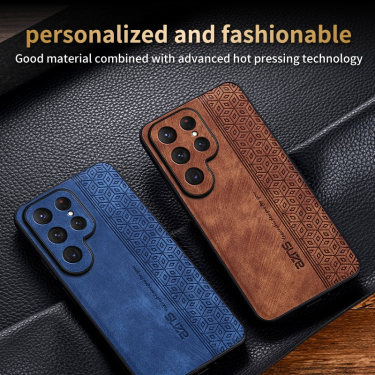 For Samsung Galaxy S25 Ultra 5G AZNS 3D Embossed Skin Feel Phone Case(Brown) - Galaxy S25 Ultra 5G Cases by AZNS | Online Shopping UK | buy2fix