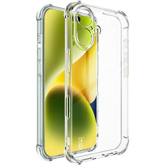 For iPhone 16 imak Shockproof Airbag TPU Phone Case(Transparent) - iPhone 16 Cases by imak | Online Shopping UK | buy2fix