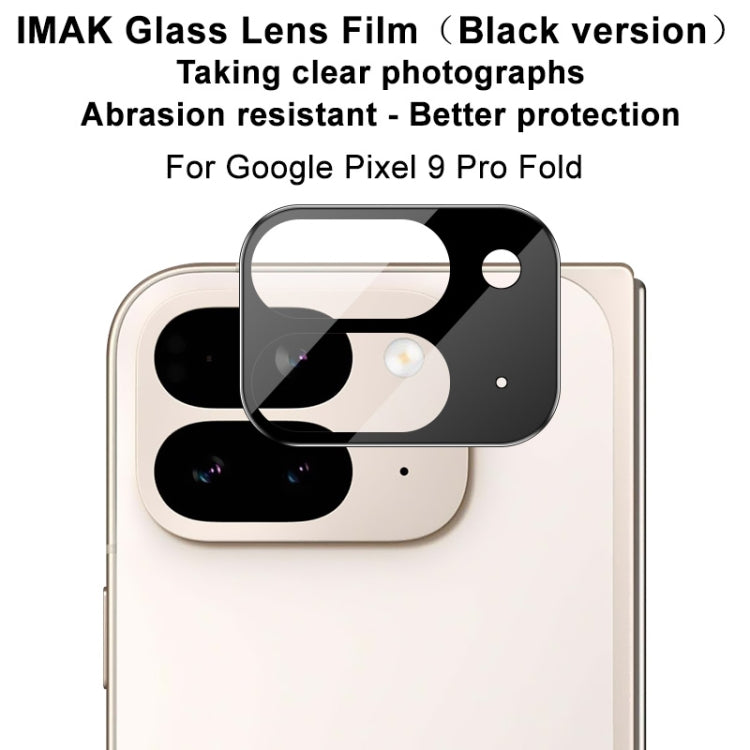 For Google Pixel 9 Pro Fold IMAK Rear Camera Lens Glass Film Black Version - Other by imak | Online Shopping UK | buy2fix