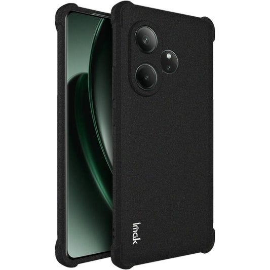 For Realme GT 6 5G Global imak Shockproof Airbag TPU Phone Case(Matte Black) - Realme Cases by imak | Online Shopping UK | buy2fix