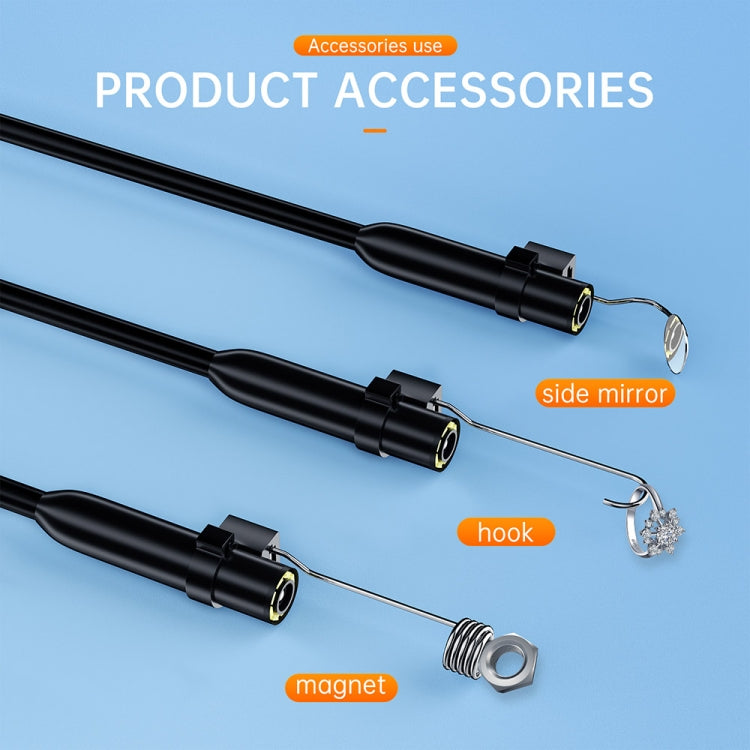 AN112 2 in 1 USB-C / Type-C + 8 Pin Interface 8mm HD Industry Endoscope, Length:3.5m Soft Tube -  by buy2fix | Online Shopping UK | buy2fix