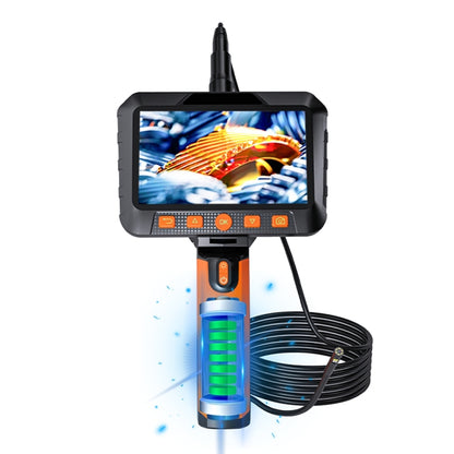 T27 5 inch IPS Color Screen 7.9mm Triple Camera Handheld Hard Cable HD Industrial Endoscope, Length:3.5m(Orange Black) -  by buy2fix | Online Shopping UK | buy2fix