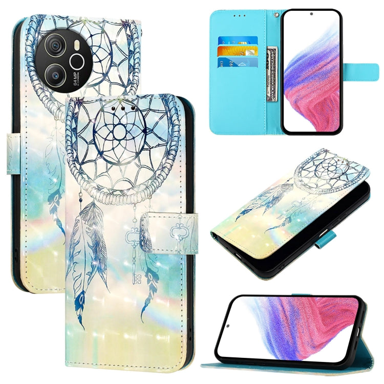 For Blackview Shark 8 3D Painting Horizontal Flip Leather Phone Case(Dream Wind Chimes) - More Brand by buy2fix | Online Shopping UK | buy2fix