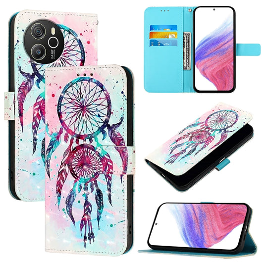 For Blackview Shark 8 3D Painting Horizontal Flip Leather Phone Case(Color Drop Wind Chimes) - More Brand by buy2fix | Online Shopping UK | buy2fix