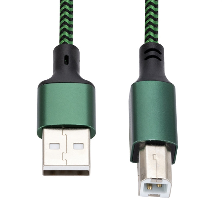 USB 2.0 to Square Port A/B Printer Adapter Cable, Length:0.5m(Green) - USB Cable by buy2fix | Online Shopping UK | buy2fix