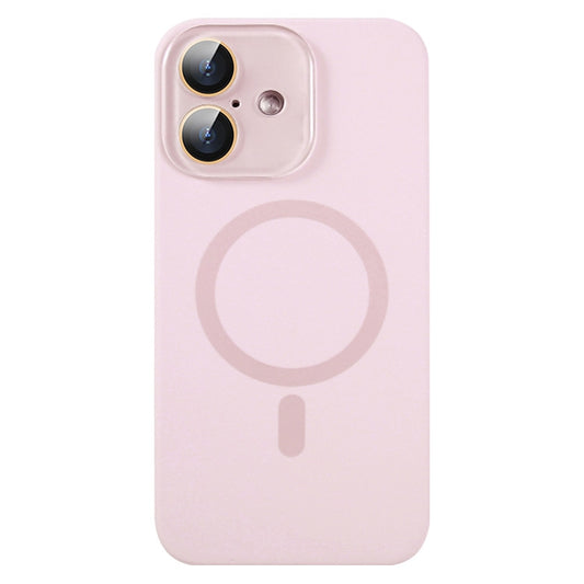 For iPhone 16 Liquid Silicone MagSafe Full Coverage Phone Case with Lens Film(Pink) - iPhone 16 Cases by buy2fix | Online Shopping UK | buy2fix