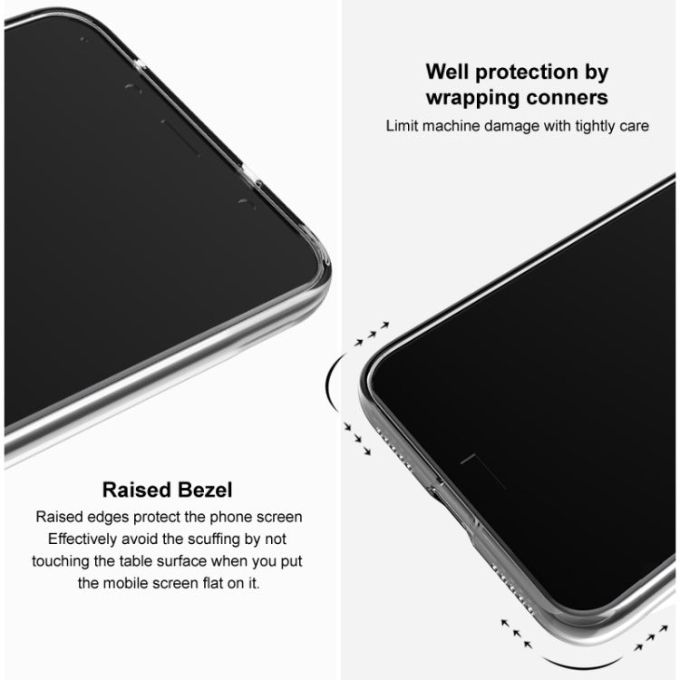 For Google Pixel 9 Pro IMAK UX-5 Series Transparent Shockproof TPU Protective Phone Case(Transparent  Black) - Google Cases by imak | Online Shopping UK | buy2fix