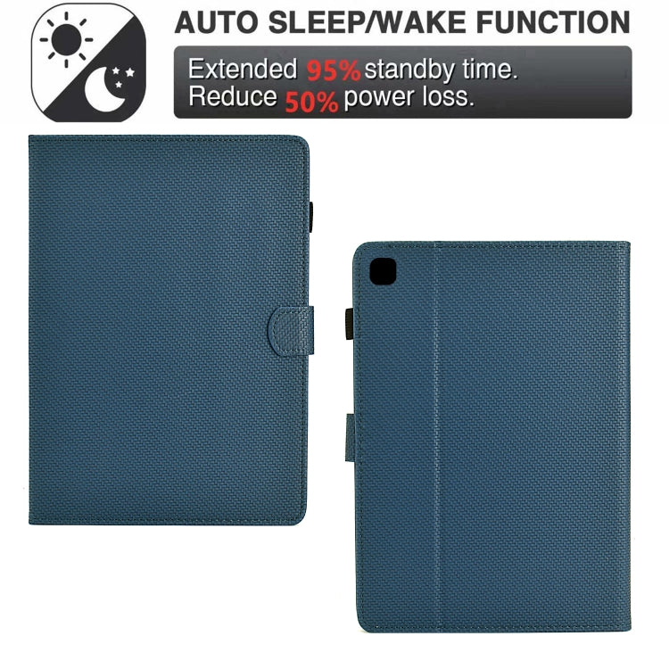 For Samsung Galaxy Tab S5e Solid Color Fiber Texture Smart Tablet Leather Case(Royal Blue) - Tab S5E 10.5 T720 / T725 by buy2fix | Online Shopping UK | buy2fix