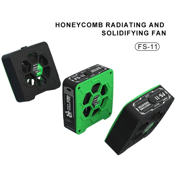 Mijing FS-11 Cooling + UV Curing + Smoke Extraction Honeycomb Radiating Fan(Green) - Others by MIJING | Online Shopping UK | buy2fix