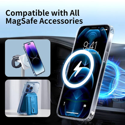 For iPhone 15 Plus ViLi MAG-C Series MagSafe Magnetic PC + TPU Phone Case(Transparent) - iPhone 15 Plus Cases by ViLi | Online Shopping UK | buy2fix