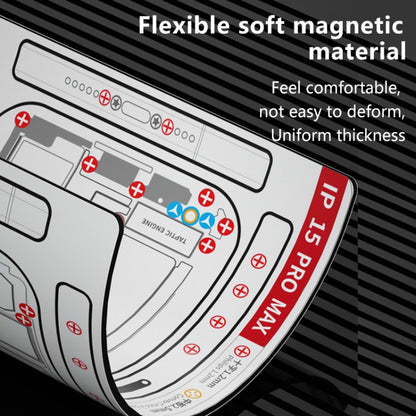 For iPhone 14 Plus MaAnt Double-sided Screw Positioning Flexible Soft Magnetic Pad - Magnetic Screws Mat by buy2fix | Online Shopping UK | buy2fix