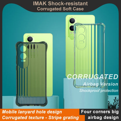 For OnePlus Nord CE4 Lite 5G IMAK Corrugated Texture Airbag TPU Phone Case(Transparent) - OnePlus Cases by imak | Online Shopping UK | buy2fix