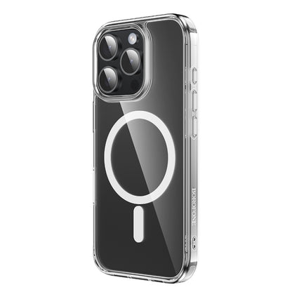 For iPhone 16 Pro BOROFONE BI5 Ice Shield Series MagSafe Magnetic Phone Case(Transparent) - iPhone 16 Pro Cases by Borofone | Online Shopping UK | buy2fix