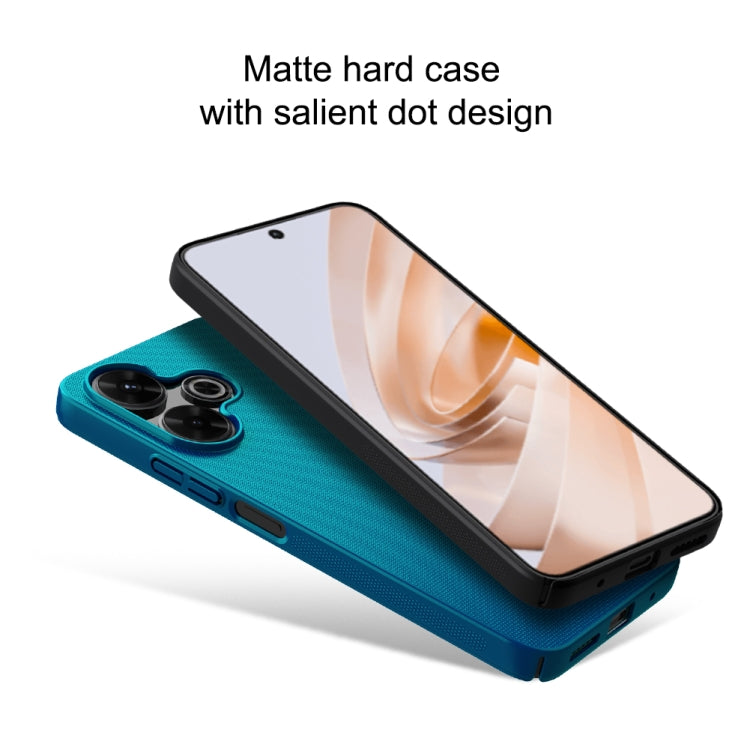 For Redmi Note 13R 5G / 13 4G NILLKIN Frosted PC Phone Case(Blue) - Redmi 13 Cases by NILLKIN | Online Shopping UK | buy2fix