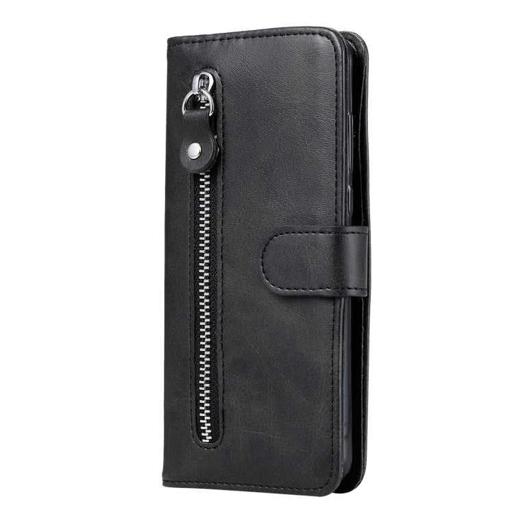 For Samsung Galaxy S25 5G Fashion Calf Texture Zipper Leather Phone Case(Black) - Galaxy S25 5G Cases by buy2fix | Online Shopping UK | buy2fix