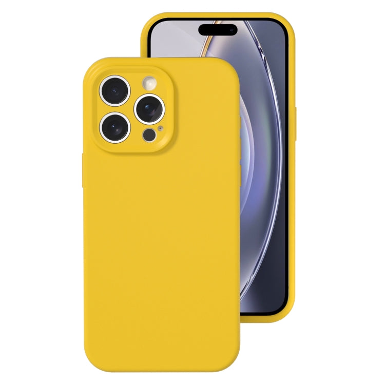 For iPhone 16 Pro Max Precise Hole Liquid Silicone Jelly Color Full Coverage Phone Case(Sunflower Color) - iPhone 16 Pro Max Cases by buy2fix | Online Shopping UK | buy2fix