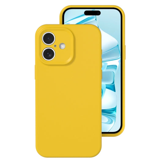 For iPhone 16 Precise Hole Liquid Silicone Jelly Color Full Coverage Phone Case(Sunflower Color) - iPhone 16 Cases by buy2fix | Online Shopping UK | buy2fix