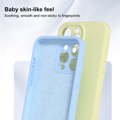 For iPhone 16 Plus Precise Hole Liquid Silicone Jelly Color Full Coverage Phone Case(Moss Green) - iPhone 16 Plus Cases by buy2fix | Online Shopping UK | buy2fix