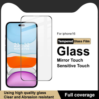 For iPhone 16 imak 9H Surface Hardness Full Screen Tempered Glass Film Pro+ Series - iPhone 16 Tempered Glass by imak | Online Shopping UK | buy2fix