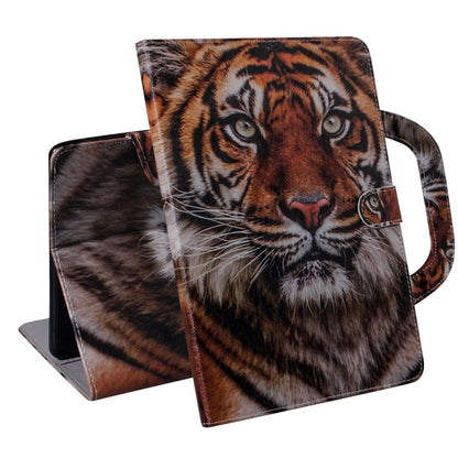 For Samsung Galaxy Tab S7 T870 (2020) 3D Colored Drawing Horizontal Flip Leather Case with Holder & Card Slot & Wallet & Handle(Siberian Tiger) - Other Galaxy Tab PC by buy2fix | Online Shopping UK | buy2fix