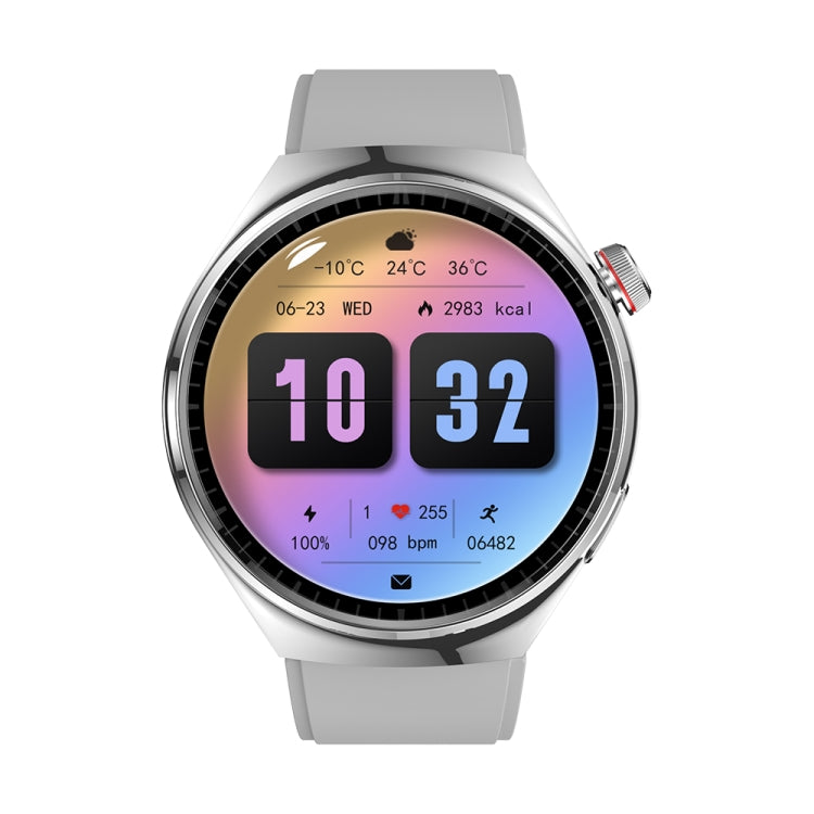 LEMFO LF38 1.6 inch IPS Screen Silicone Strap Smart Watch Supports Blood Oxygen Monitoring(Silver) - Smart Watches by LEMFO | Online Shopping UK | buy2fix