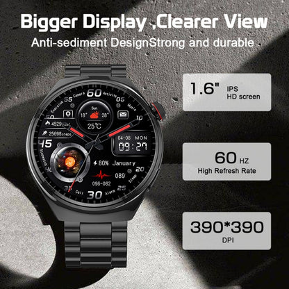 LEMFO LF38 1.6 inch IPS Screen Silicone Strap Smart Watch Supports Blood Oxygen Monitoring(Black) - Smart Watches by LEMFO | Online Shopping UK | buy2fix