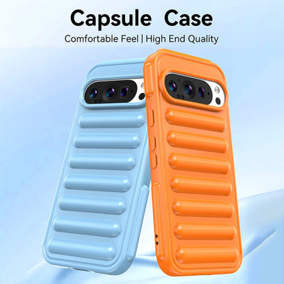 For Google Pixel 9 Pro Capsule Series Candy Color TPU Phone Case(Transparent) - Google Cases by buy2fix | Online Shopping UK | buy2fix