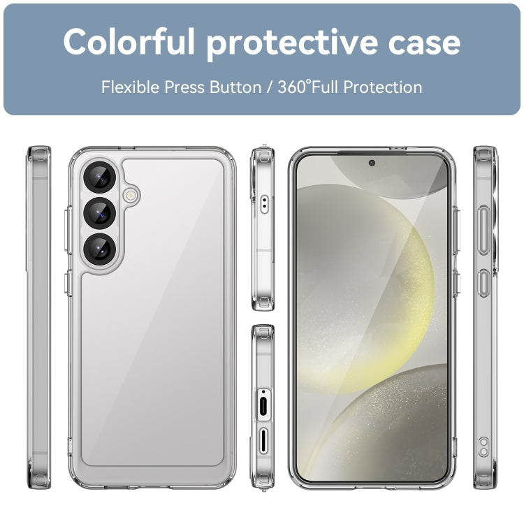 For Samsung Galaxy S25+ 5G Colorful Series Acrylic Hybrid TPU Phone Case(Transparent) - Galaxy S25+ 5G Cases by buy2fix | Online Shopping UK | buy2fix