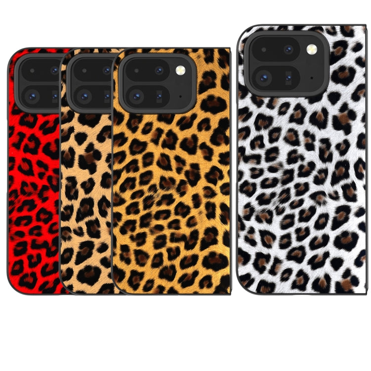 For Google Pixel 9 Pro Fold Black Frame Leopard Full Coverage Phone Case(Leopard Print) - Google Cases by buy2fix | Online Shopping UK | buy2fix