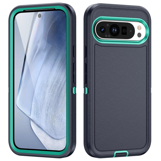 For Google Pixel 9 Pro Life Waterproof Rugged PC + Silicone Phone Case(Dark Blue + Light Blue) - Google Cases by buy2fix | Online Shopping UK | buy2fix