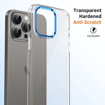 For iPhone 16 Pro Max Ice Feel HD Transparent PC Full Coverage Phone Case(Blue) - iPhone 16 Pro Max Cases by buy2fix | Online Shopping UK | buy2fix