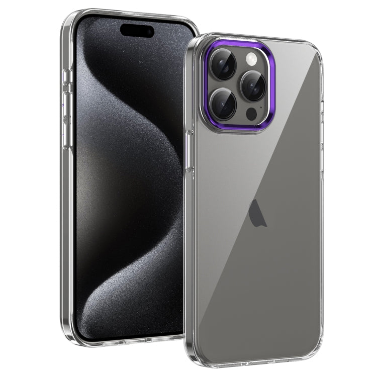 For iPhone 16 Pro Max Ice Feel HD Transparent PC Full Coverage Phone Case(Purple) - iPhone 16 Pro Max Cases by buy2fix | Online Shopping UK | buy2fix