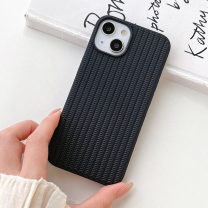 For iPhone 16 Pro Max Weave Texture TPU Phone Case(Black) - iPhone 16 Pro Max Cases by buy2fix | Online Shopping UK | buy2fix