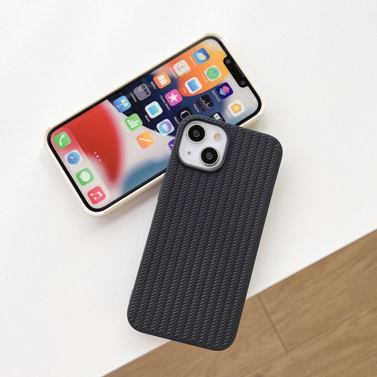 For iPhone 16 Pro Weave Texture TPU Phone Case(Black) - iPhone 16 Pro Cases by buy2fix | Online Shopping UK | buy2fix